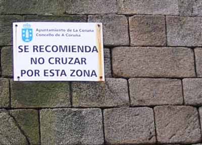 No cruzar